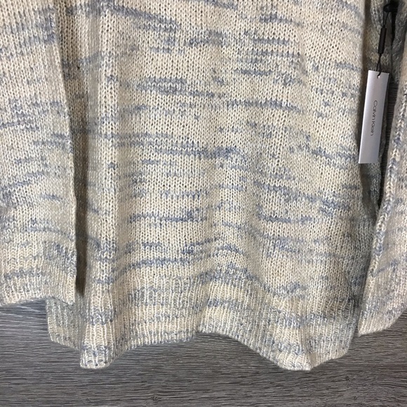 Calvin Klein Marled Stripe Mock Neck Sweater NWT - Picture 4 of 12